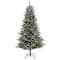 6ft. Pre-Lit Snowy Libby Fir Artificial Christmas Tree, Warm White LED Lights